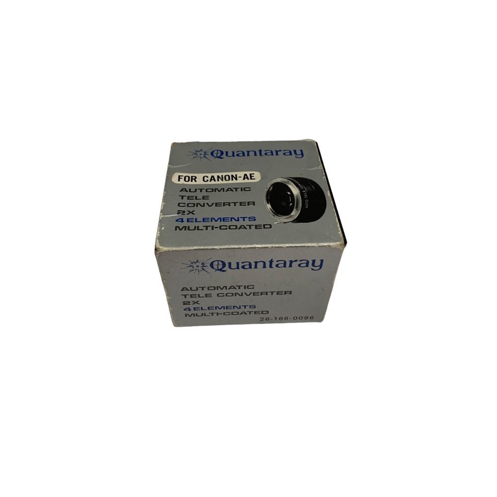 Quantaray Auto Tele Converter Teleconverter 2X 4 Elements Multicoated Fits Canon